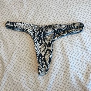 MIDORI Swimwear Snake Print Bottoms